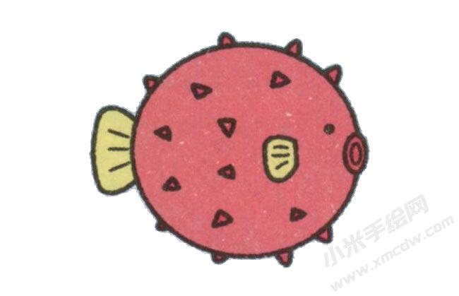 河豚幼兒簡(jiǎn)筆畫(huà)步驟圖示06.jpg