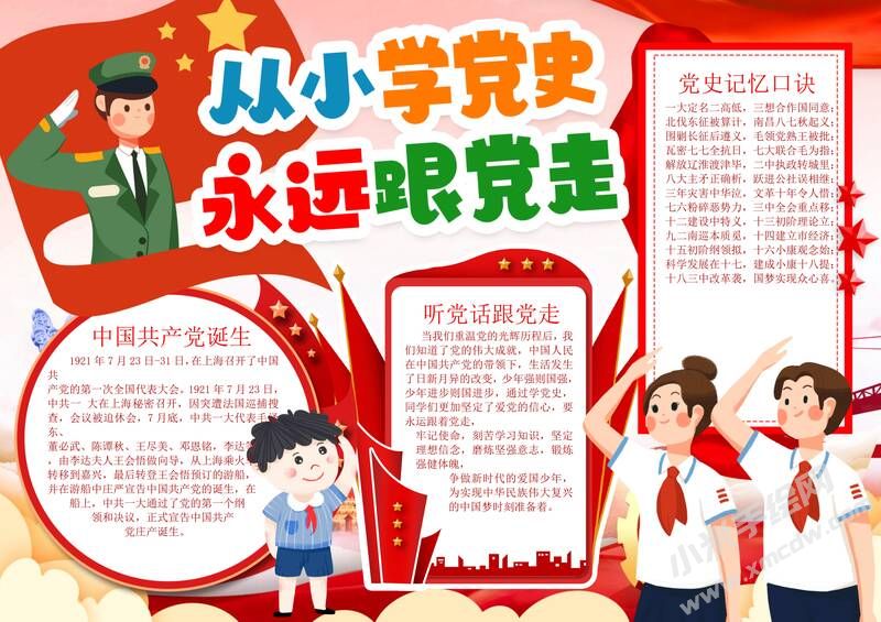 從小學(xué)黨史永遠跟黨走手抄報模板有字版.jpg