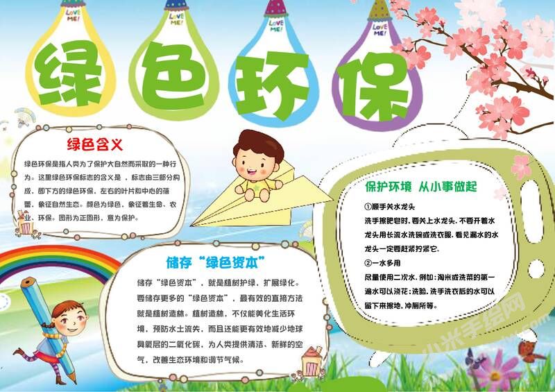 綠色環(huán)保手抄報(bào)內(nèi)容模板有字版.jpg
