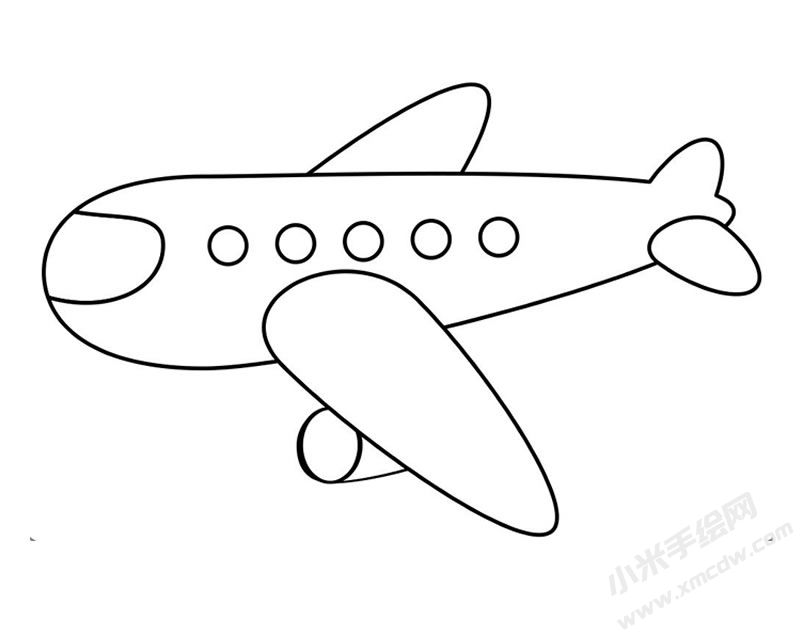 飛機(jī)簡筆畫圖片