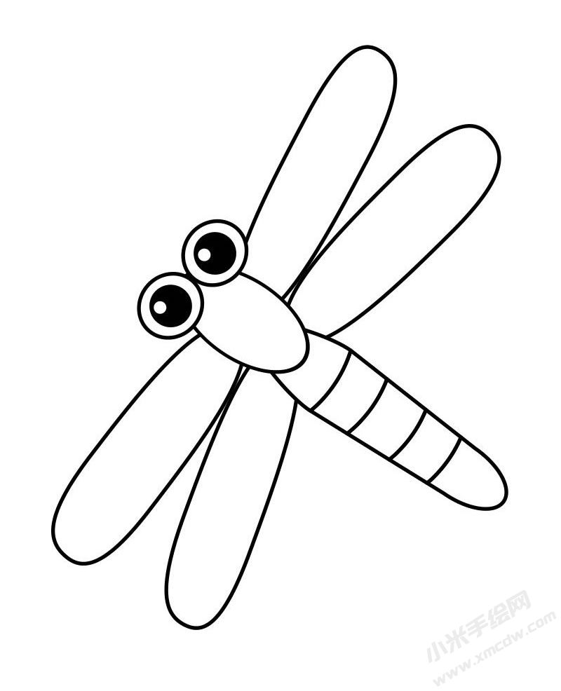 蜻蜓簡(jiǎn)筆畫(huà)圖片