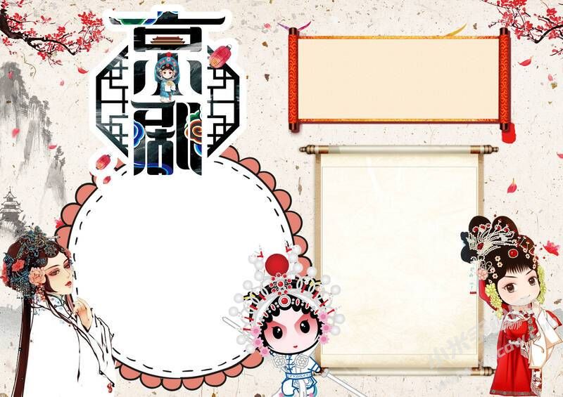京劇手抄報(bào)內(nèi)容模板無(wú)字版（第一版）.jpg