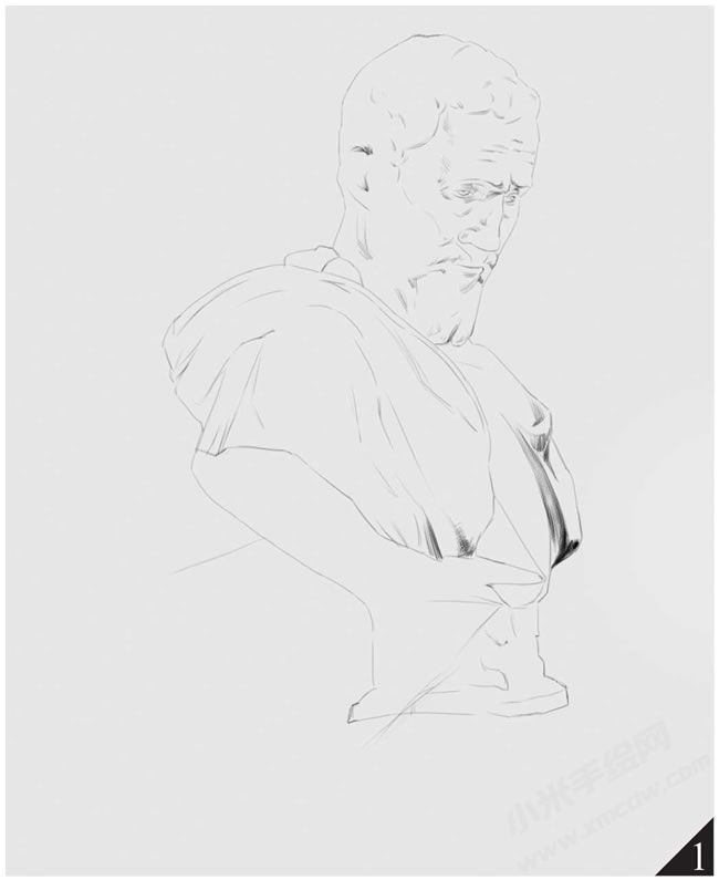 米開朗琪羅素描畫法步驟圖示01.jpg