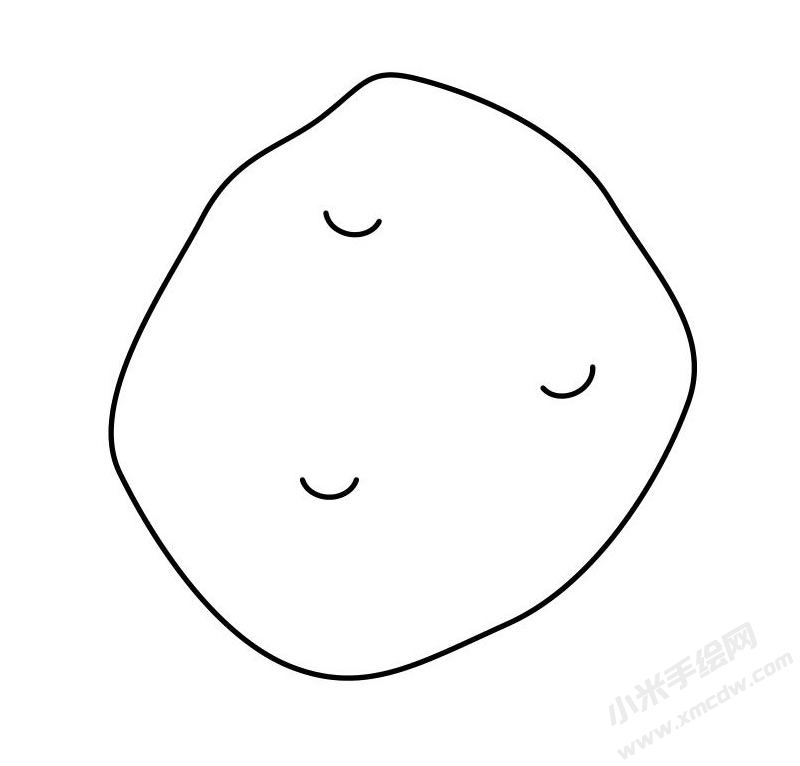 土豆簡筆畫圖片