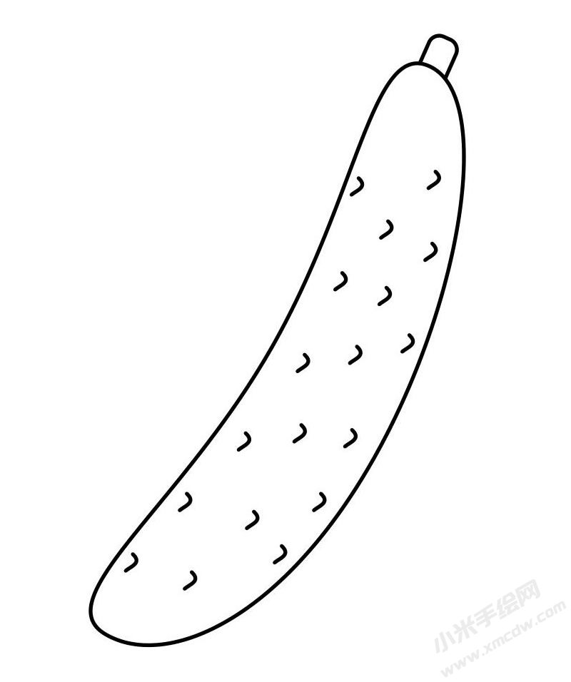 黃瓜簡(jiǎn)筆畫圖片