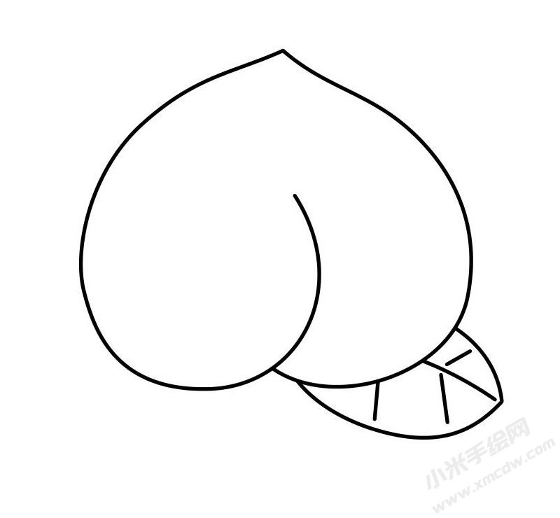 桃子簡(jiǎn)筆畫(huà)圖片