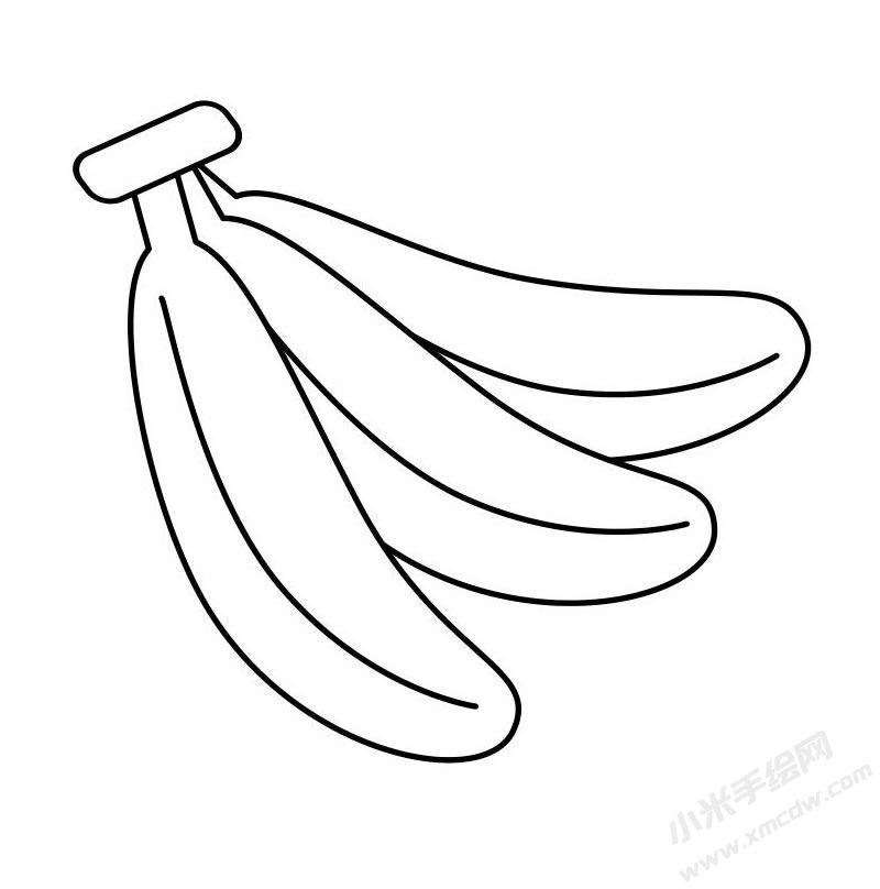 香蕉簡(jiǎn)筆畫圖片
