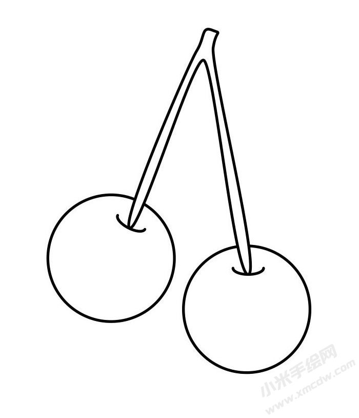 櫻桃簡(jiǎn)筆畫(huà)圖片