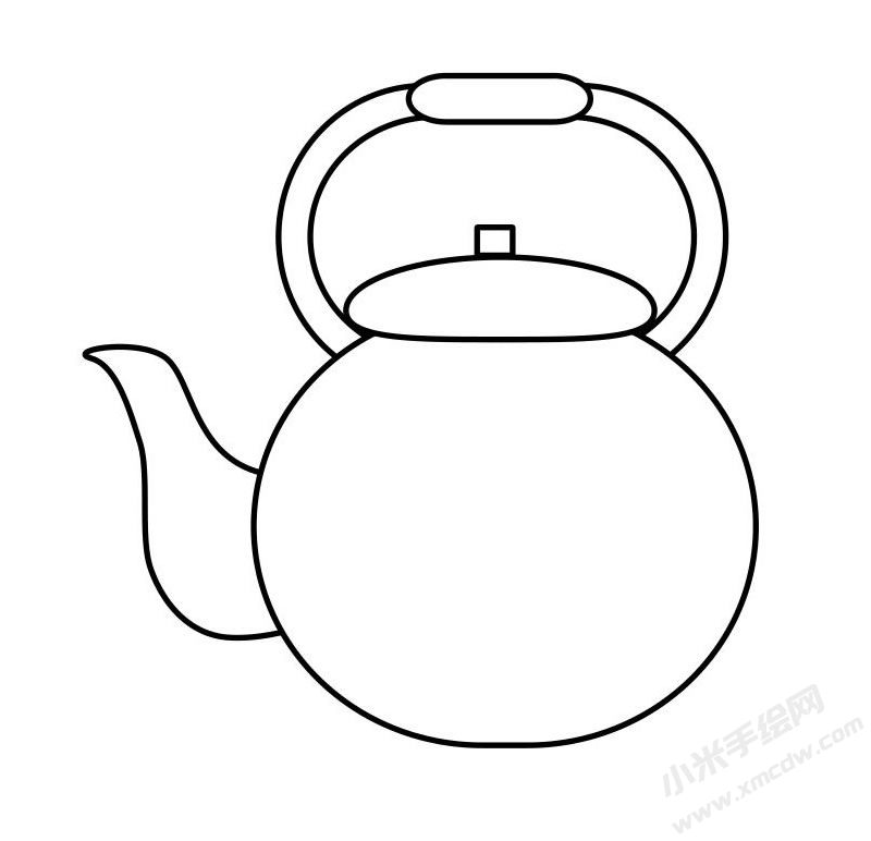 燒水壺簡(jiǎn)筆畫圖片