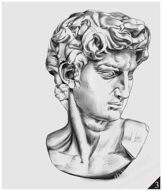 大衛(wèi)的素描畫法步驟圖示03.jpg