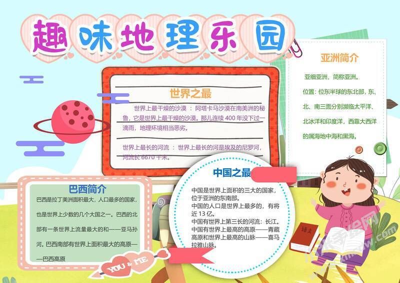 趣味地理樂園手抄報(bào)內(nèi)容模板有字版（第二版）.jpg