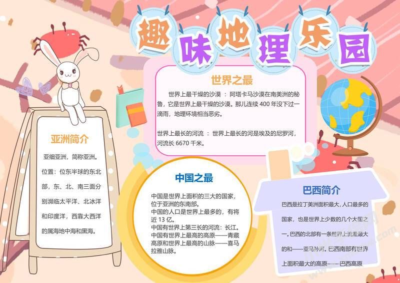趣味地理樂園手抄報(bào)內(nèi)容模板有字版（第三版）.jpg
