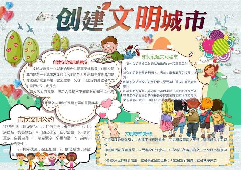 創(chuàng)建文明城市手抄報(bào)內(nèi)容模板有字版（第一版）.jpg