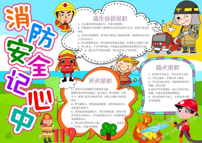 消防安全記心中手抄報內(nèi)容模板有字版（第一版）.jpg
