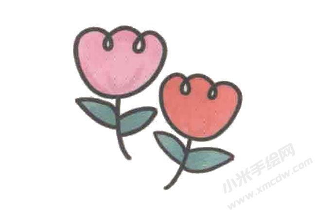 花朵簡(jiǎn)筆畫(huà)繪制步驟圖示03.jpg