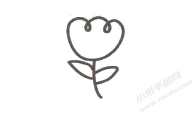 花朵簡(jiǎn)筆畫(huà)繪制步驟圖示02.jpg