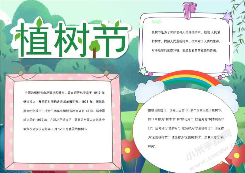 植樹節(jié)手抄報模板有字版.jpg