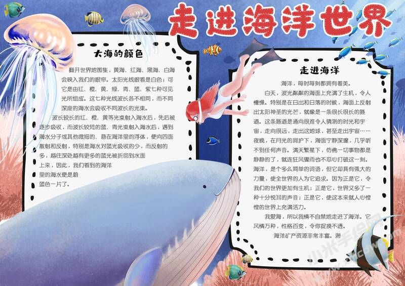 走進(jìn)海洋世界手抄報(bào)內(nèi)容模板有字版（第二版）.jpg