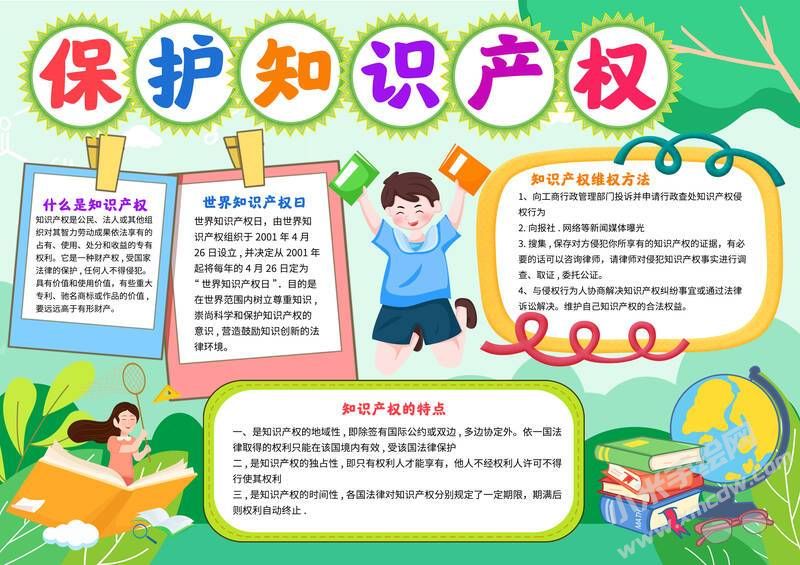 保護(hù)知識(shí)產(chǎn)權(quán)手抄報(bào)模板有字版.jpg
