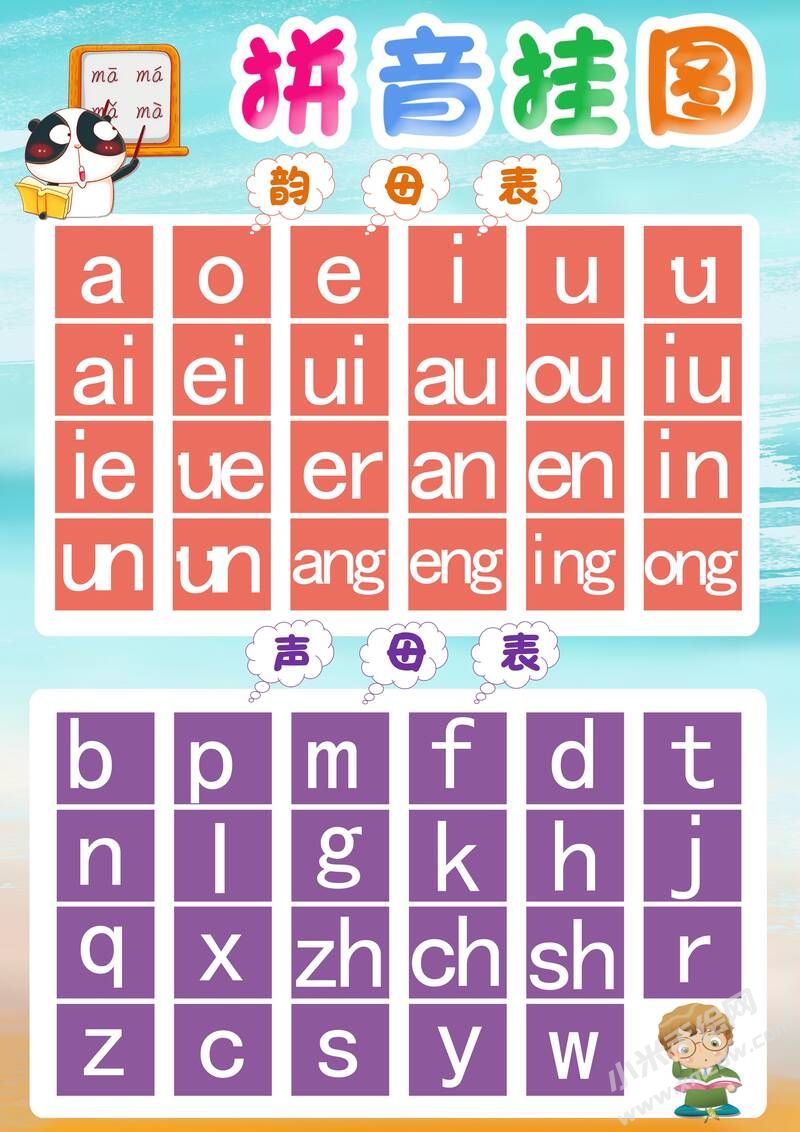 拼音掛圖手抄報(bào)模板有字版（第二版）.jpg