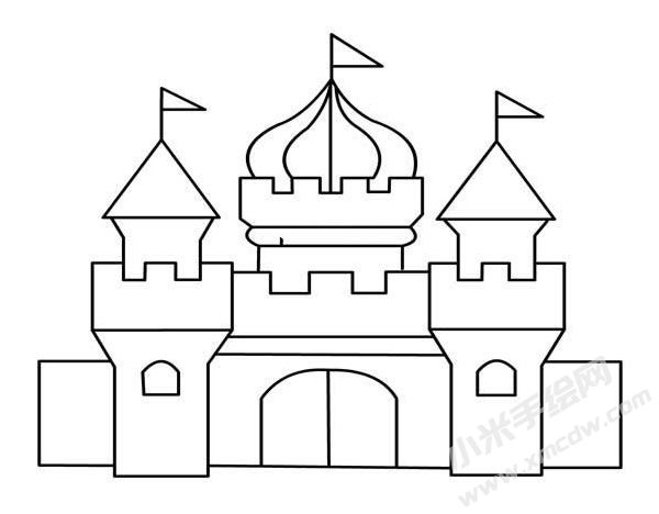 城堡簡(jiǎn)筆畫(huà)圖片02.jpg