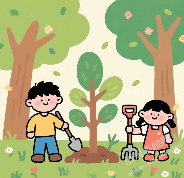 植樹(shù)節(jié)簡(jiǎn)筆畫01.jpg