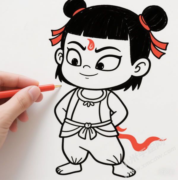 哪吒簡筆畫圖片02.jpg