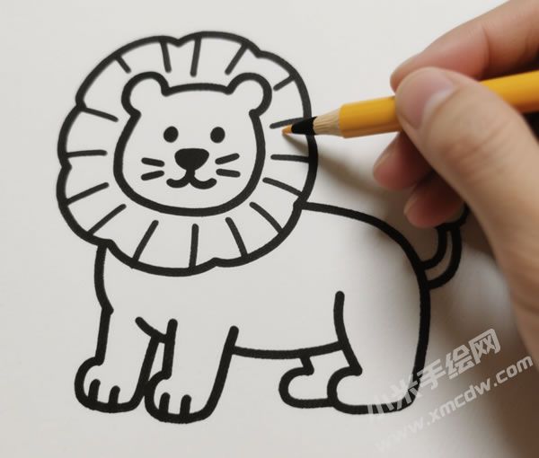 獅子簡(jiǎn)筆畫圖片01.jpg