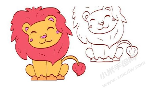 獅子簡(jiǎn)筆畫圖片02.jpg