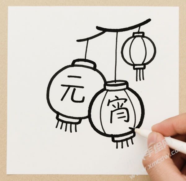 元宵節(jié)簡(jiǎn)筆畫圖片02.jpg