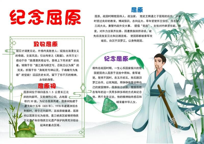 紀(jì)念屈原手抄報模板有字版.jpg