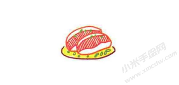 烤火腿肉簡(jiǎn)筆畫(huà)步驟圖示03.jpg