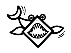大鯊魚兒童簡筆畫步驟圖示