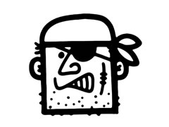 海盜兒童簡筆畫步驟圖示