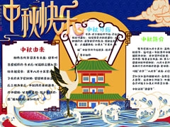 中秋快樂(lè)手抄報(bào)創(chuàng)作模板