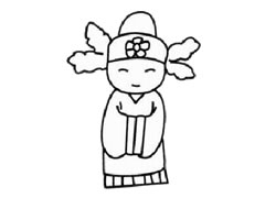 新郎官幼兒簡(jiǎn)筆畫(huà)步驟圖示