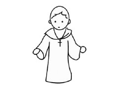 牧師幼兒簡(jiǎn)筆畫步驟圖示