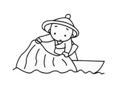漁夫幼兒簡(jiǎn)筆畫(huà)步驟圖示
