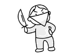 強(qiáng)盜幼兒簡(jiǎn)筆畫(huà)步驟圖示