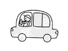 汽車司機(jī)幼兒簡(jiǎn)筆畫(huà)步驟圖示