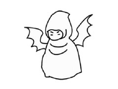 惡魔幼兒簡(jiǎn)筆畫(huà)步驟圖示