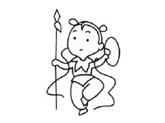 哪吒兒童簡(jiǎn)筆畫(huà)步驟圖示