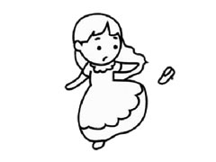 灰姑娘兒童簡(jiǎn)筆畫(huà)步驟圖示