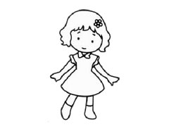 動(dòng)畫(huà)花仙子兒童簡(jiǎn)筆畫(huà)步驟圖示