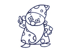 小丑幼兒簡(jiǎn)筆畫(huà)創(chuàng)作步驟圖示