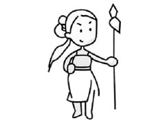 花木蘭兒童簡(jiǎn)筆畫(huà)步驟圖示
