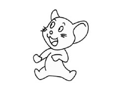 貓和老鼠簡(jiǎn)筆畫(huà)步驟圖示