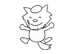 灰太狼簡(jiǎn)筆畫(huà)步驟圖示