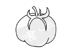 西紅柿兒童簡筆畫步驟圖示