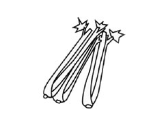 芹菜簡(jiǎn)筆畫(huà)創(chuàng)作步驟圖示